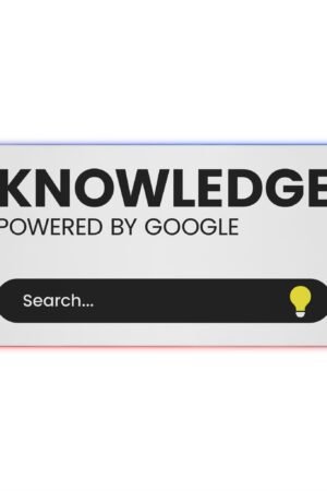 Knowledge is POWER By GOOGLE LED Gaming Mouse Pad