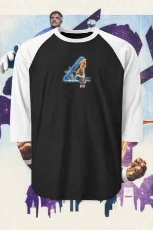 Galaxy Adventure Raglan Shirt, Unisex Shirt, Retro Shirt, Sci-Fi Fashion, Cosmic Graphic Tee, Gifts for Space Lovers