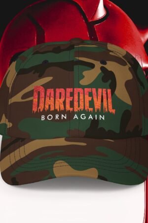 Daredevil "Born Again" Classic Dad Cap | Marvel Fan Trendy Camo Hat for Daredevil Fan, Perfect Gift for Comic Lovers, Birthday, Father's Day, [...]