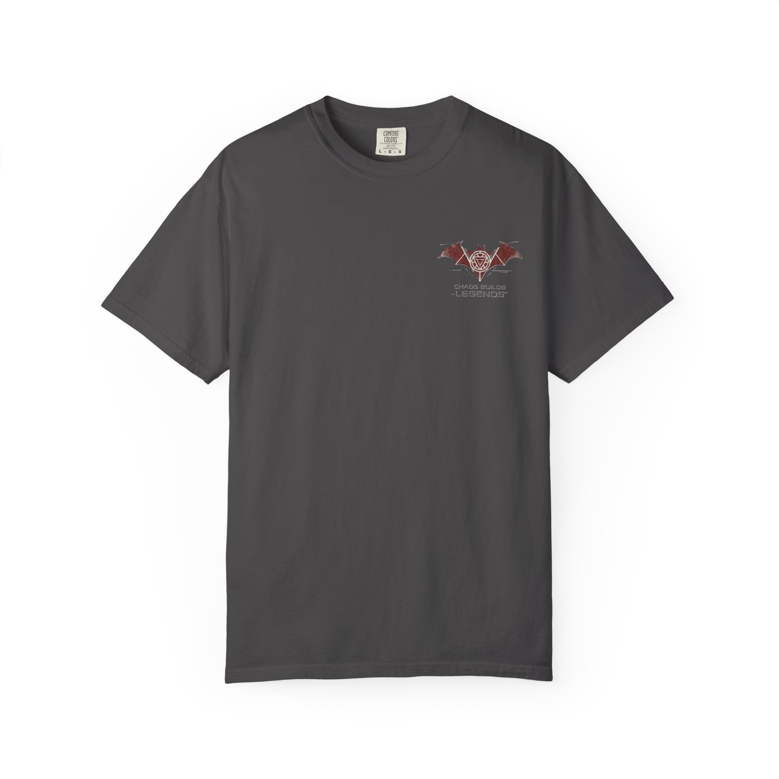 Chaos Builds Legends T-Shirt — Gothic Cityscape Graphic Tee - Image 13