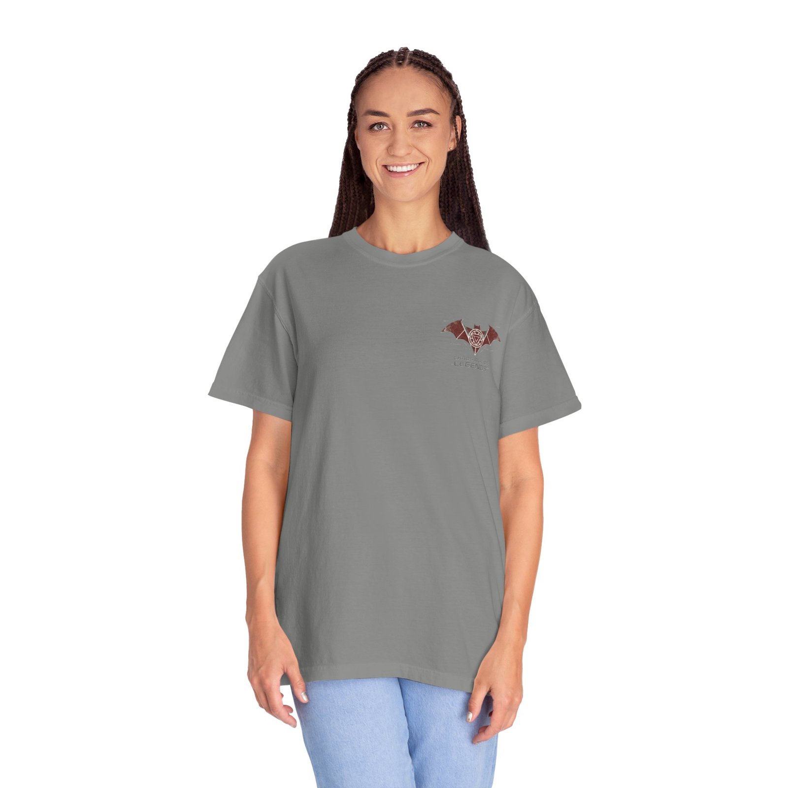 Chaos Builds Legends T-Shirt — Gothic Cityscape Graphic Tee - Image 12