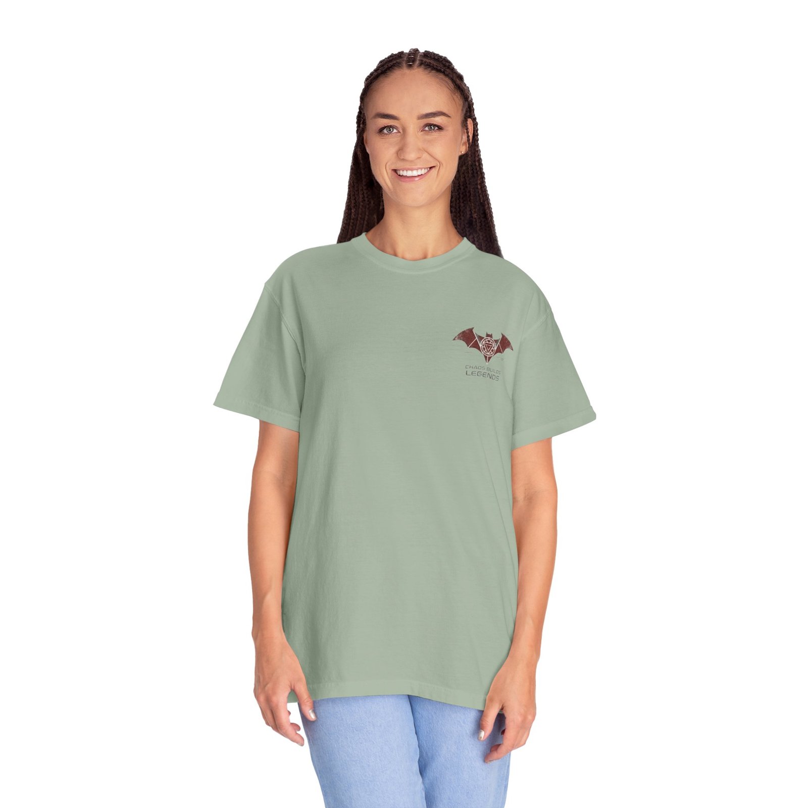 Chaos Builds Legends T-Shirt — Gothic Cityscape Graphic Tee - Image 60