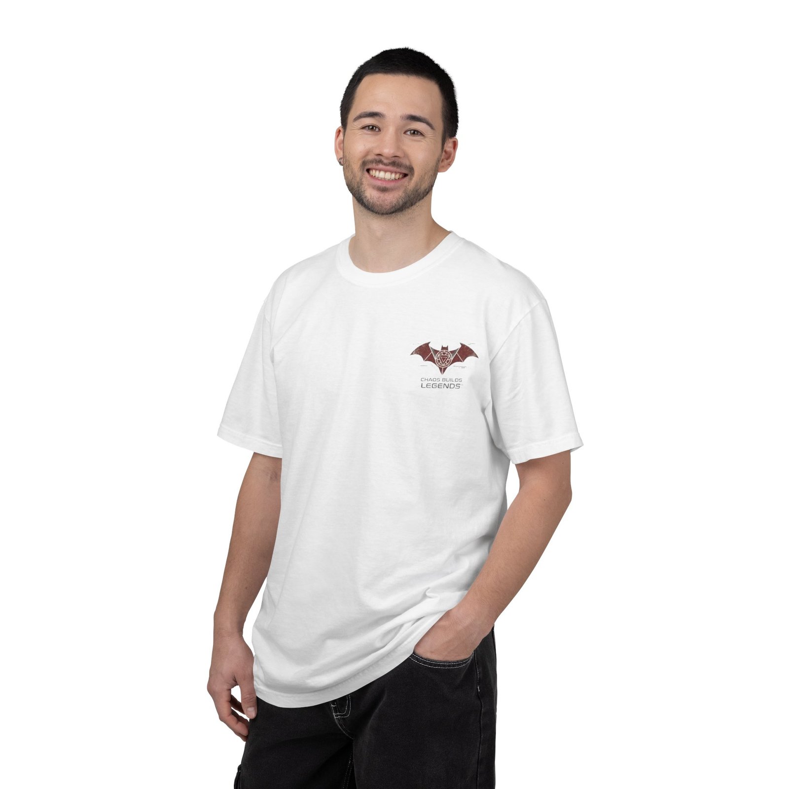 Chaos Builds Legends T-Shirt — Gothic Cityscape Graphic Tee - Image 34