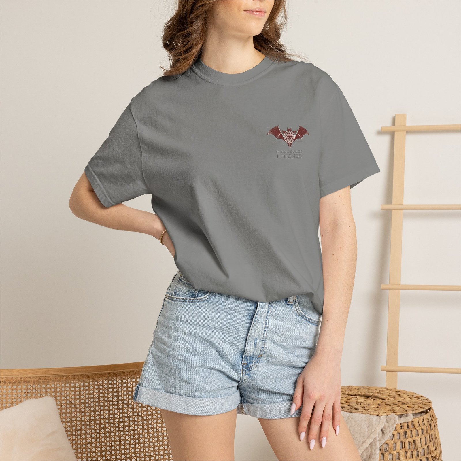 Chaos Builds Legends T-Shirt — Gothic Cityscape Graphic Tee - Image 8
