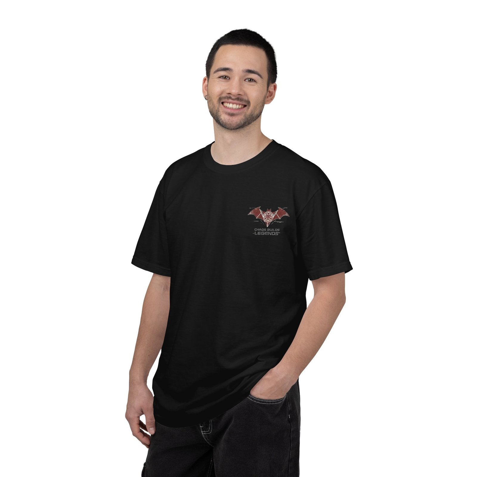 Chaos Builds Legends T-Shirt — Gothic Cityscape Graphic Tee - Image 42