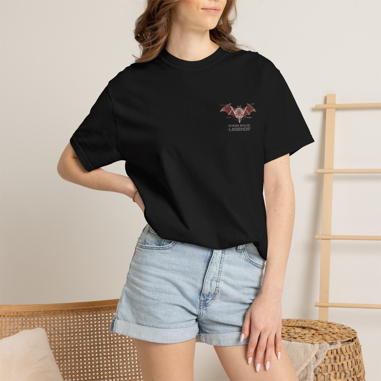 Chaos Builds Legends T-Shirt — Gothic Cityscape Graphic Tee - Image 40