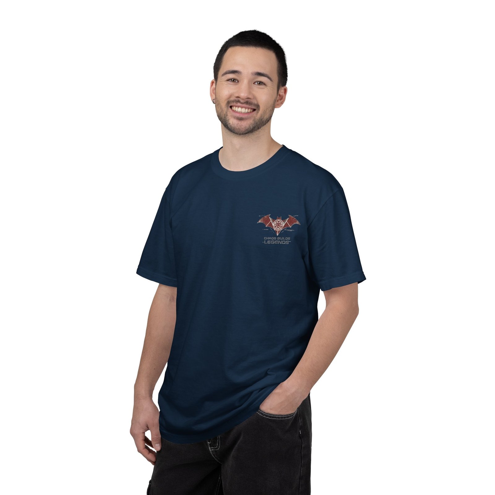 Chaos Builds Legends T-Shirt — Gothic Cityscape Graphic Tee - Image 26