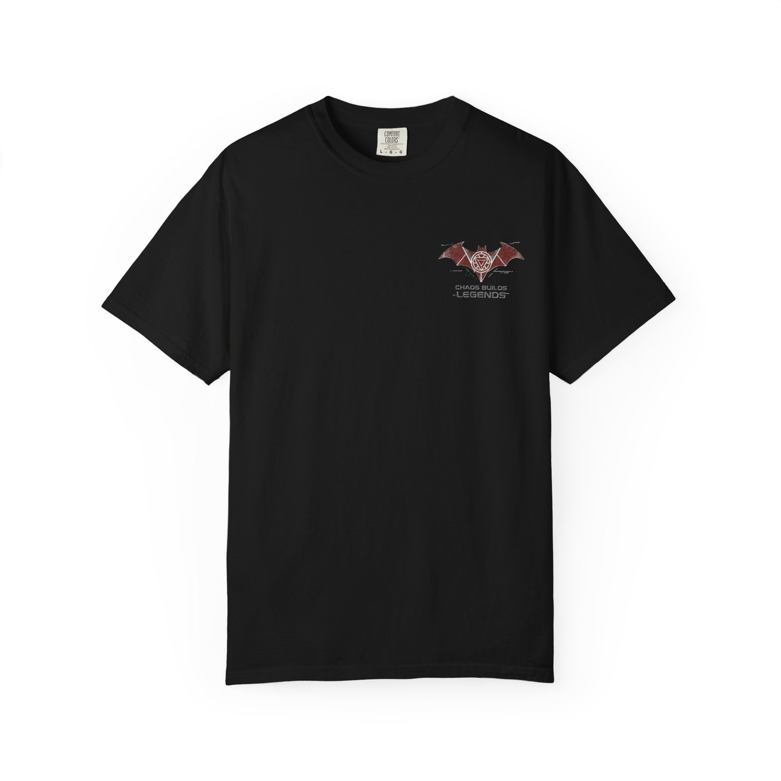 Chaos Builds Legends T-Shirt — Gothic Cityscape Graphic Tee - Image 37